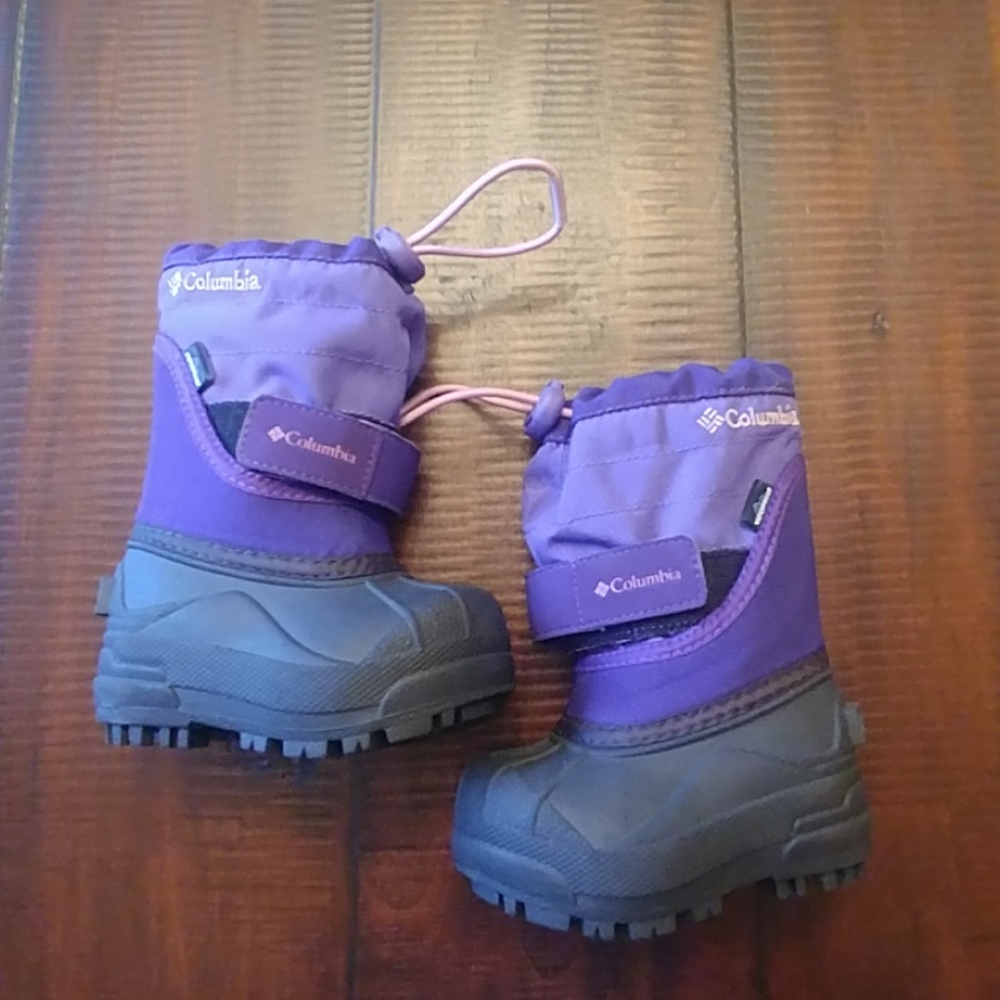 Toddler Columbia Twin Tundra Purple Snow Boots